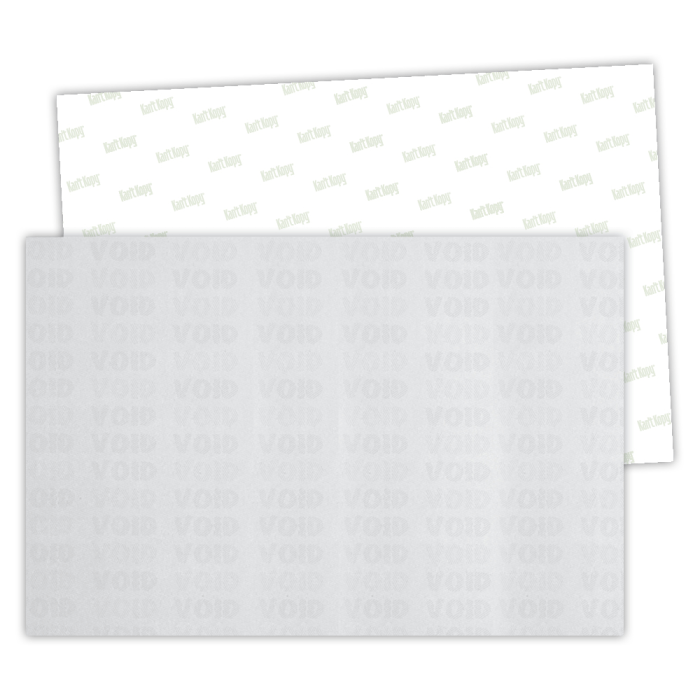 12 X 18 Void K1 Security Paper with 6 Features, Gray 60 Lb. Offset (500  Sheets/pack)