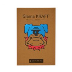Glama Kraft Grey/Grey Kraft 8.5 X 11 - 68lb. Text (100 gsm)
