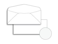 Royal Cotton 25% Cotton Envelopes Bright White - Light Cockle No. 10 - 24 lb. (90 gsm) Gum Flap