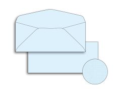 Classic Linen Envelopes Haviland Blue - Linen No. 10 - 24 lb. (90 gsm) Gum Flap