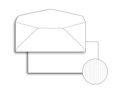 Classic Columns Envelopes Avalanche White - Columns No. 10 - 24 lb. (90 gsm) Peel & Seal Flap