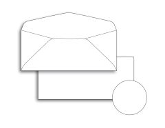 Capitol Bond 25% Cotton Envelopes Bright White - Perfect  No. 10 - 24 lb. (90 gsm) Gum Flap