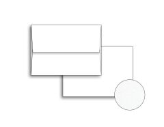 Classic Cotton 25% Cotton Envelopes Solar White - Wove A-7 - 24 lb. (90 gsm) Gum Flap