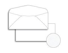 Classic Cotton 25% Cotton Envelopes Solar White - Wove No. 10 - 24 lb. (90 gsm) Gum Flap
